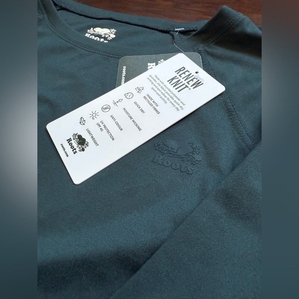 Roots Renew Knit Long Sleeve in Dark Blue - Picture 2 of 4